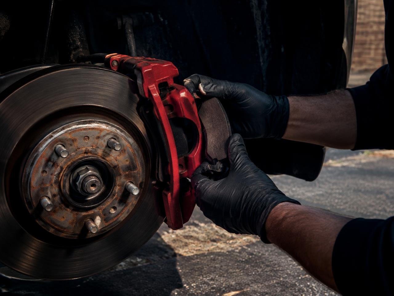 Brake pad replacement on site